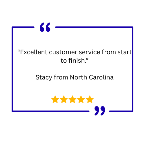 “[They are] always supportive and helpful. Knowledgeable and resourceful.” Elisa from California review 1 quote 1 “Excellent customer service from start to finish.” Stacy from North Carolina revie (6)